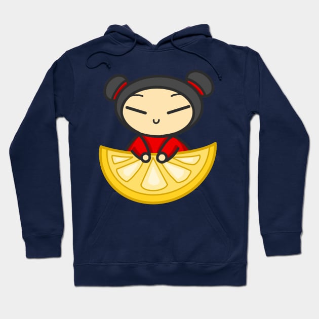 Lemon Pucca Hoodie by aishiiart